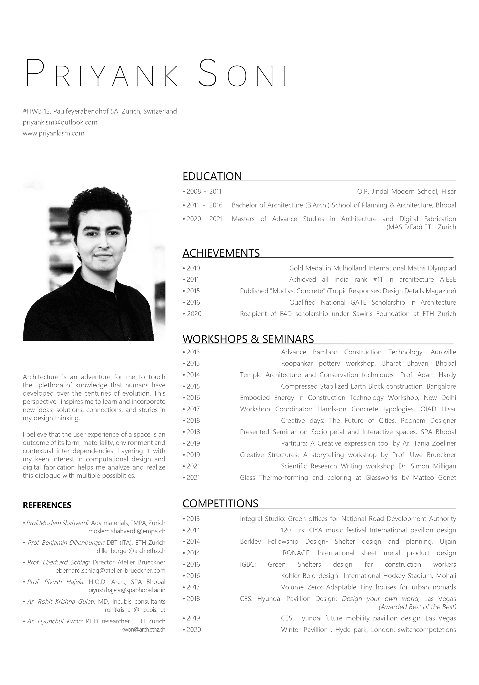 Priyank Soni CV - Page 1