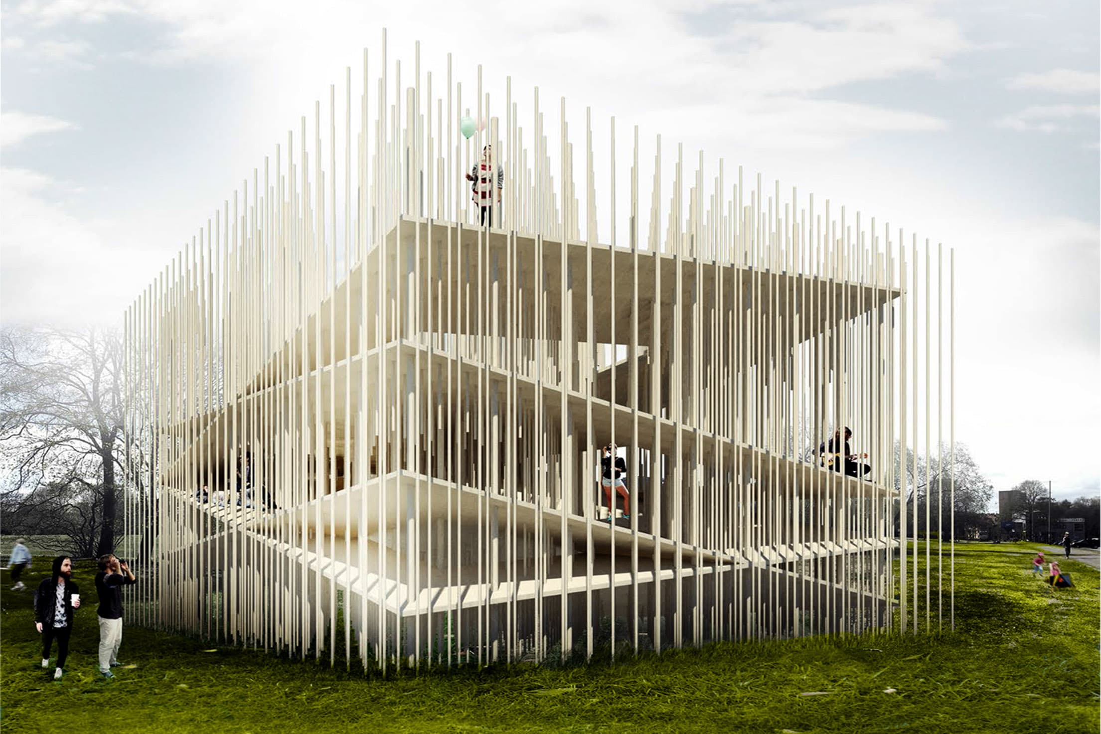 Movea socio-sustainability hub exterior view in Norway