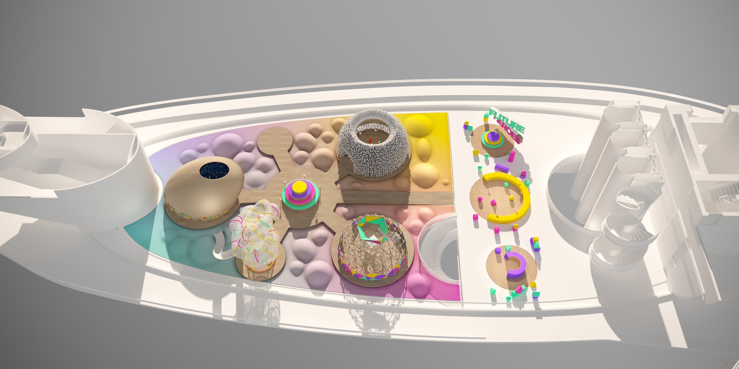 Bird eye axonometry variant A