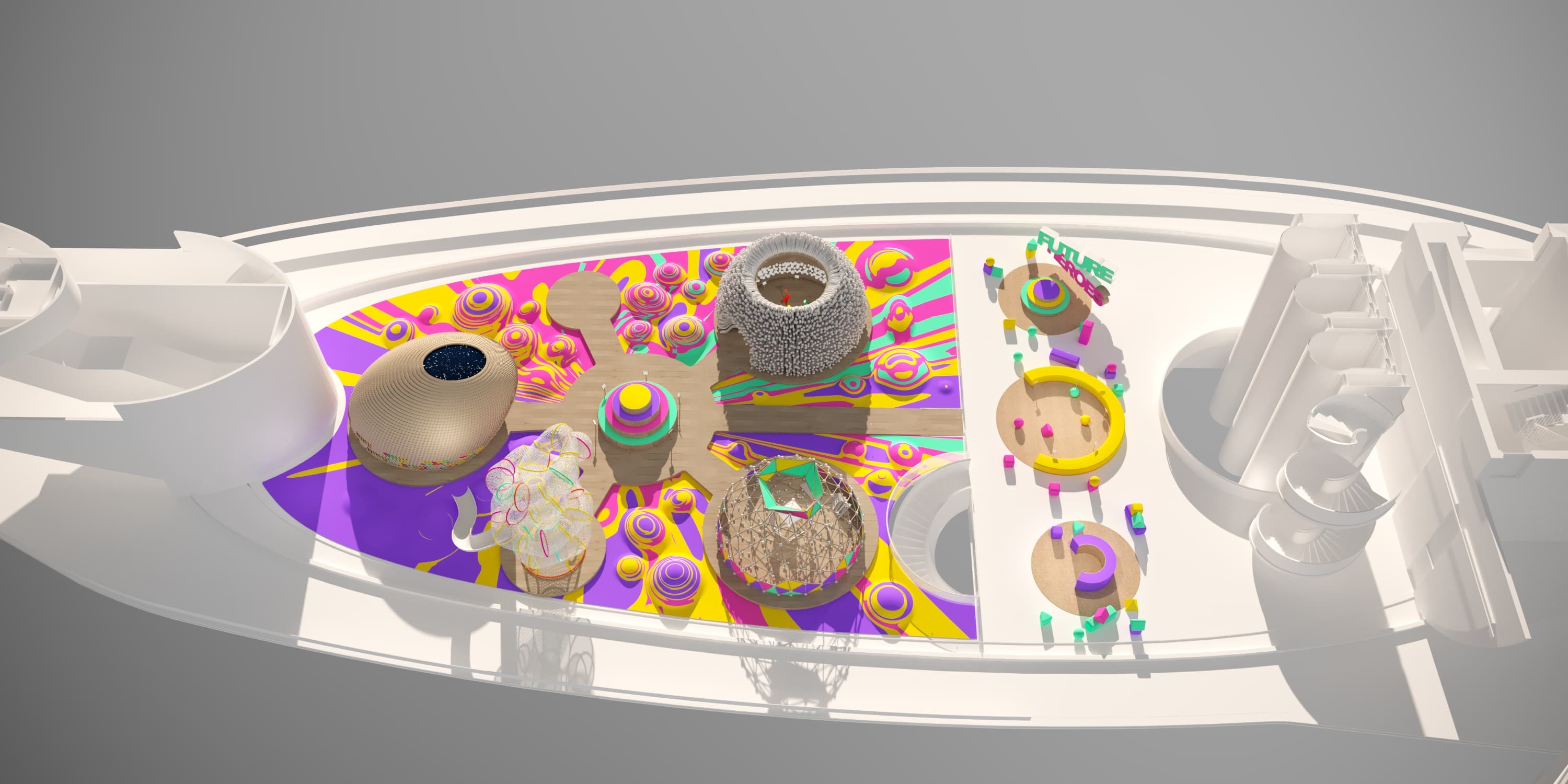 Bird eye axonometry variant B