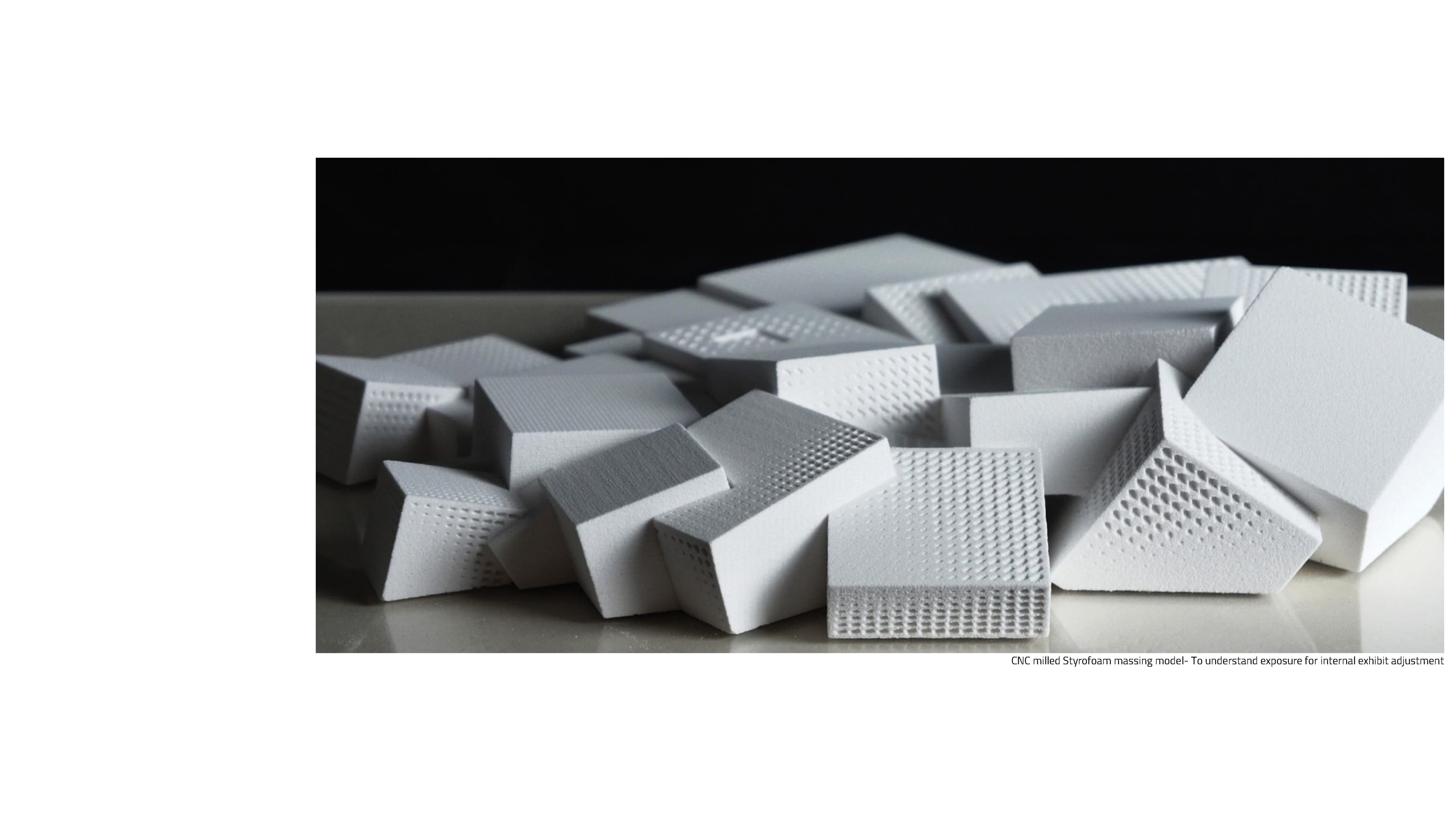 Triangular Prism Lattice System and Cohesive Exhibit Furniture