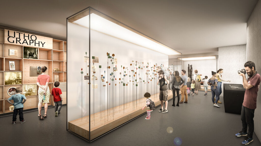 Norsk Graphic Museum interior perspective