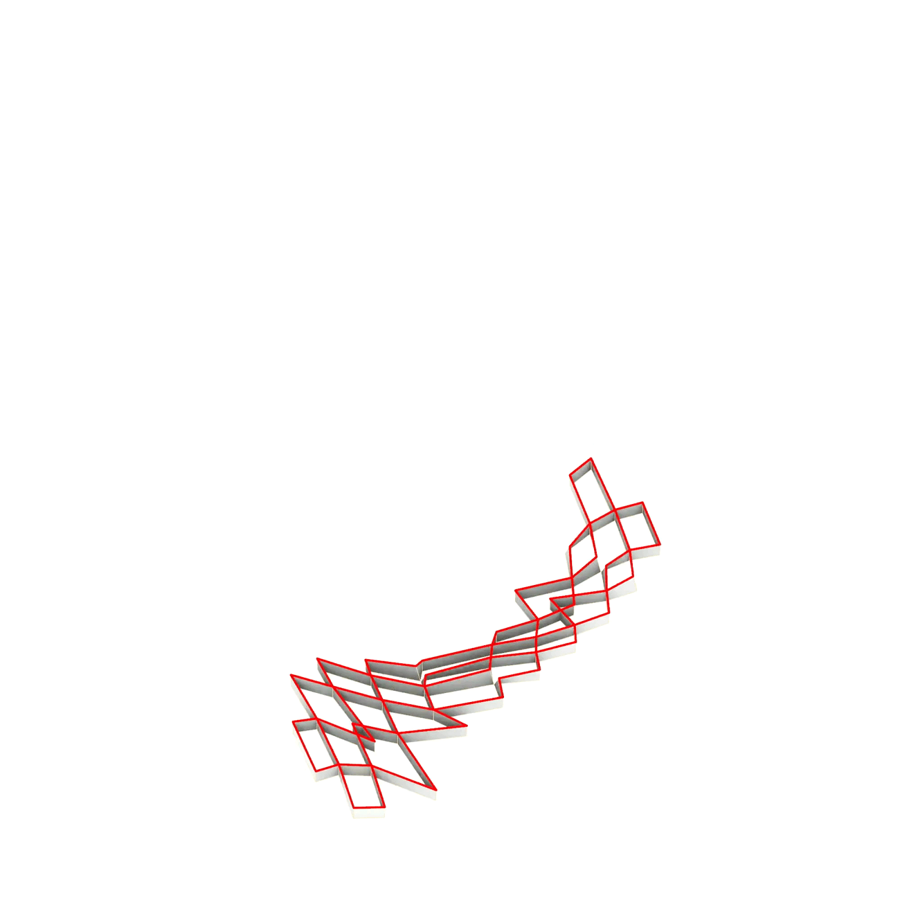 Morphogenetic cell merging progression animation