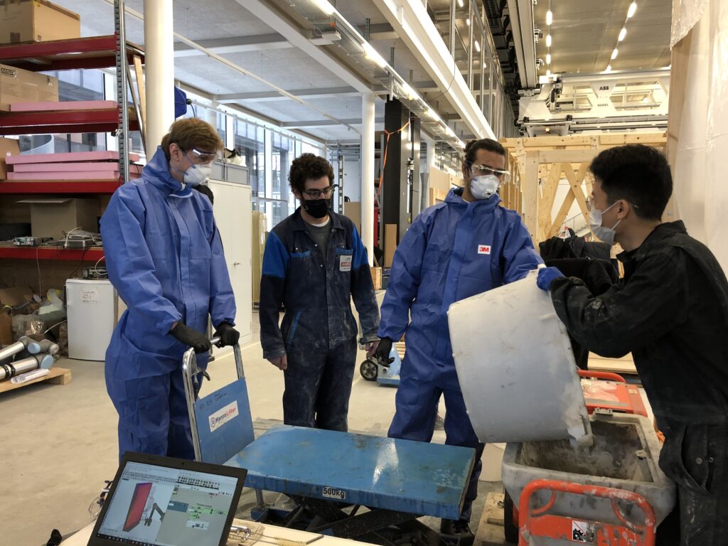 Working on plaster formula composition